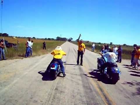 145ci Pro Street Harley street race vs 632ci Big Block Boss Hoss