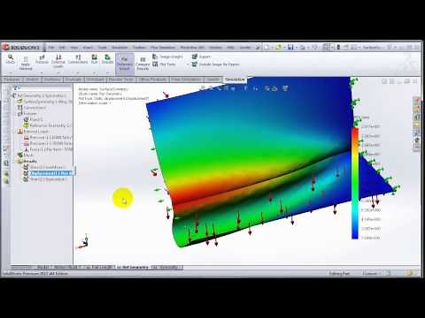 SolidWorks Simulation - Use of Symmetry with Shell Elements