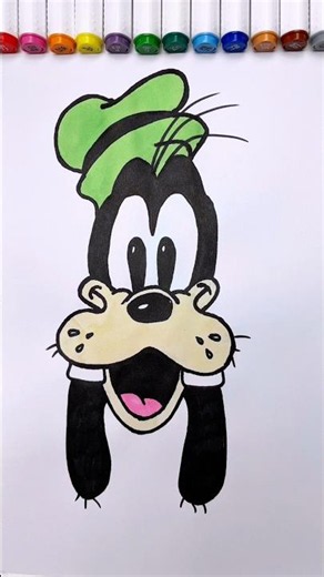 How to Draw Goofy | Easy Disney Drawing for Kids 🎨 #drawing #goofy #howtodraw #kids