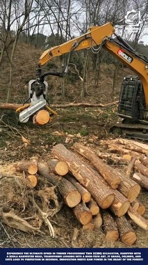 Hydraulic Excavator Machine Work for High-Efficiency Tree Harvesting
