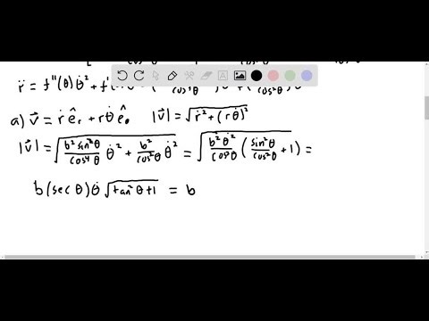 Problem 11.167 - Radial and transverse components, find relationships among velocity and accelerati…