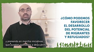 “La aportación de los #migrantes y los #refugiados es fundamental para el crecimiento social y económico de nuestras sociedades. Es un potencial que está listo para expresarse, si le damos una oportunidad. Según vosotros, ¿cómo podemos favorecer el desarrollo de este potencial?” #PapaFrancisco Además de las palabras del Santo Padre, se recoge también el testimonio de Lucy, quien emigró a Kenia y gracias a su trabajo y competencias contribuye al desarrollo de la comunidad y a la economía del país