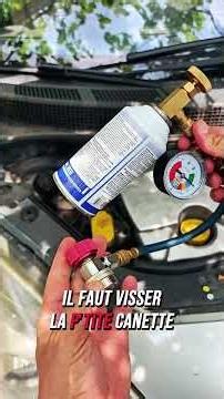 🔥🤩 How to recharge your car AC easily and by yourself ❄️🤩 #ac #car