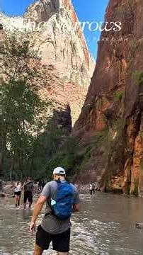 The narrows @zion national park @utah
