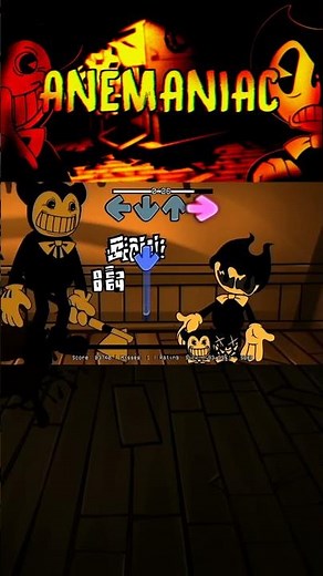 Ollie vs Bendy | ANEMANIAC V3.3 | Part.2 #fnfmod #shorts