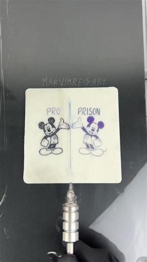 17K views · 89 reactions |  PRO vs PRISON  who won this mouse challenge ? #tattoo #tattooasmr #tattooviral #tattooideas #tattoochallenge | Marvim Reis Art | Facebook