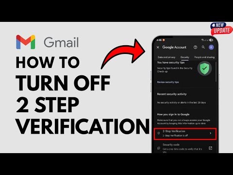 How To Turn Off 2 Step Verification In Gmail Account - Full Guide