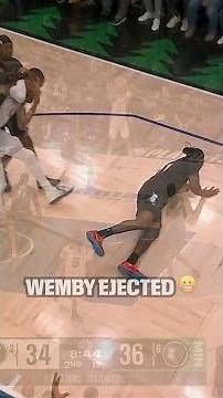 Victor Wembanyama has been EJECTED from Game 4! | #NBAPlayoffs #NBA