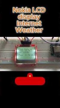 Nokia LCD display Internet or NTP daily weather cast