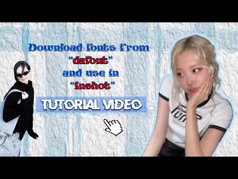 How to download fronts from dafont and add in Inshot app | tutorial video | #tutorial#dafont#inshot 