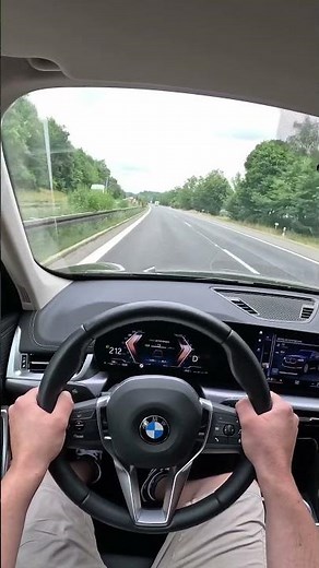 BMW X1 U11 sDrive18i Top Speed Drive on German Autobahn 200+ #bmw #topspeed