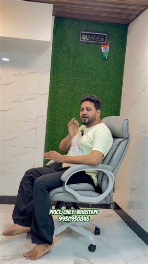 Tricon high back revolving boss, good quality Office Chair material super soft Rexine, so beautiful