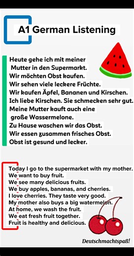 German A1 listening practice
