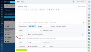 Time tracking option in tasks