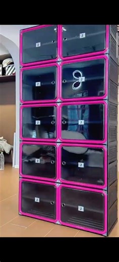 2026 Modern Shoe Storage Solution: Install-Free & Aesthetic (Black & Rose Pink Edition)