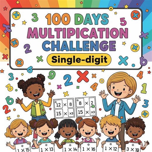Multiplication Worksheets: Fill-in-the-blank Math Practice (PDF Download) - Etsy