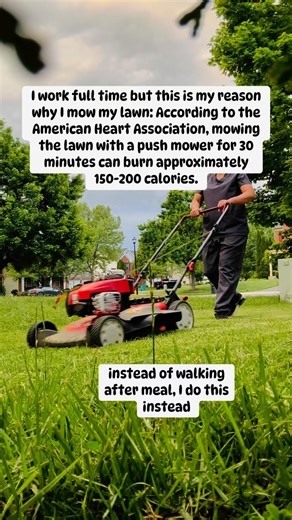 74K views · 473 reactions | Healthy tips : Pushing a lawn mower engages multiple muscle groups and burns calories, similar to moderate-intensity cardio #healthtips #reels #physicaltherapy #senior #everyone #exercise #share | Doc H. | Facebook