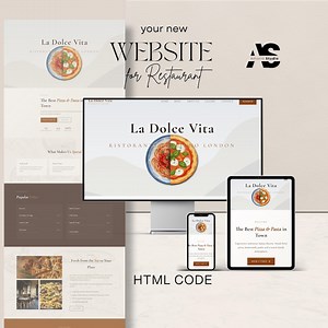 Restaurant Website Template | HTML CSS Pizzeria Design Italian Pizzeria - Etsy Australia