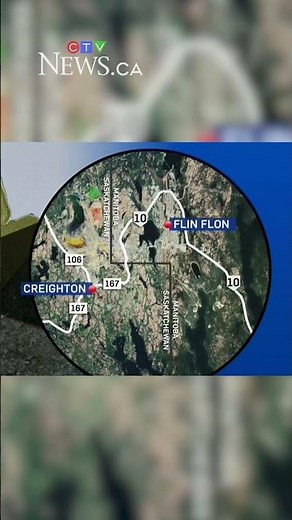 Creighton fire moves into Manitoba