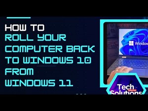 How to Roll Back to Windows 10 (from Windows 11)