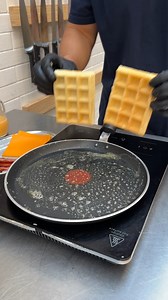 Waffle Omelet Breakfast Sandwich! Your new go-to breakfast in a snap 🥪✨ | Chefclub GruB