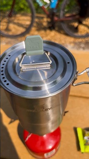 Using the new Stanley wild fare cook set. #new #bikepacking #stanleycookset #firemaple #adventure