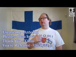 Learn Finnish - Basic Phrases for Tourists