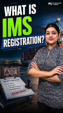 IMS Registration for Importers | DGFT Import Monitoring System Explained #shorts