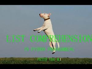 Using list Comprehension in Python Programming