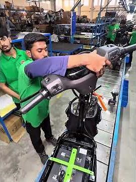 Electric Scooter Assembly ⚡ #engineering #satisfying #viralshorts #shorts #youtubeshorts