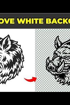 Easy way to remove the white background on your drawing and make it transparent - Photoshop Tutorial