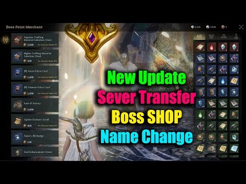 Legend of Ymir New Update Boss Shop Server Transfer & Name Change