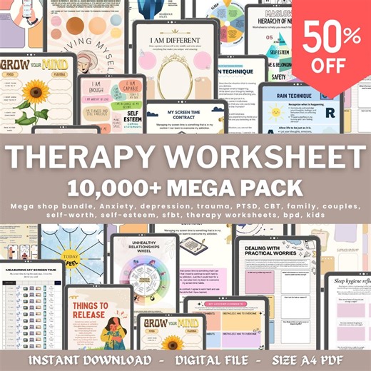 Therapy Bundle, Psychology Worksheets, Internal Family Systems, DBT Bundle, EMDR Scripts, Trauma Bundle, Act Bundle, Psychologist Resources