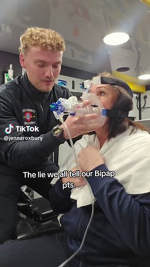 "Small blast of air". @Michael Ourth #emsnurse #ems #medics #bipap | bipap