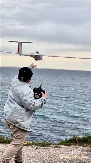 RC ASW28 hand launched off the cliffs! Powered sloap soaring! #RC #Gliders #Practice #Asw28 #planes