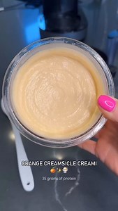 25K views · 142 reactions | 來✨ ORANGE CREAMSICLE CREAMI Comment “CREAMI” and I’ll send you this recipe! 懶 You guys this one is soooo good! High protein & the perfect night cap when craving something sweet! macros : 20g C / 1g F / 35g P • • • #ninjacreami #ninjacreamirecipes #dessert #healthytreats #protein #proteinfood #proteintreats Video: @breeporter__ Follow @creamiwrld for more daily recipes! | Creamiwrld | Facebook