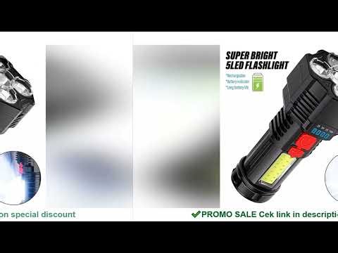 5 LED High Power Led Flashlights Rechargeable Camping Torch 5 Lighting Modes For Outdoor Camping Adv