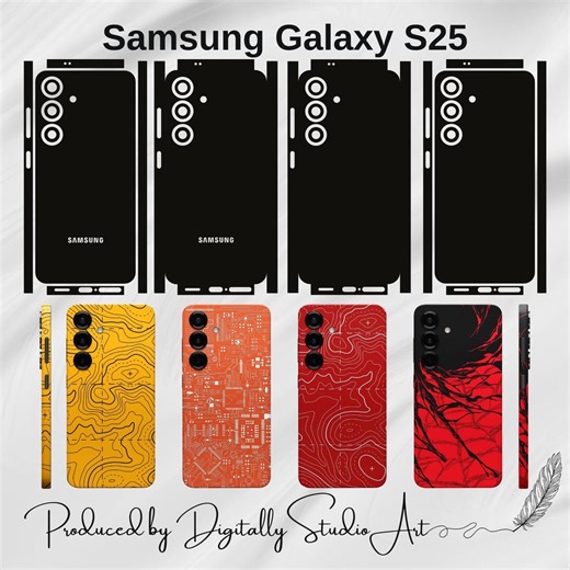 Samsung Galaxy S25 Skin Template: Vector Cut File for Cricut, Silhouette - Included Sim and Esim Version (digital File) - Etsy Canada