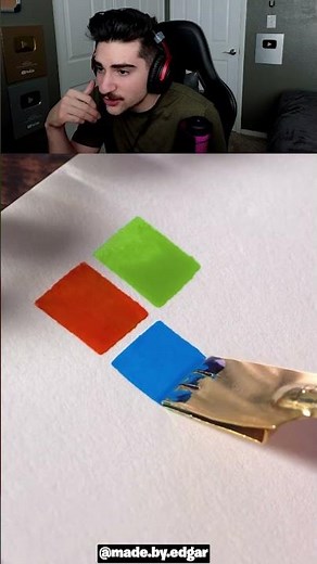 How to Draw Microsoft Logo! 🤯