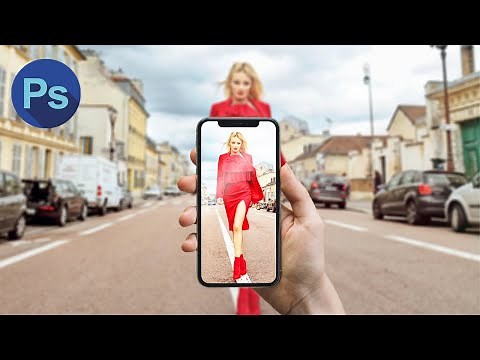 Add a photo to iPhone Screen in Photoshop