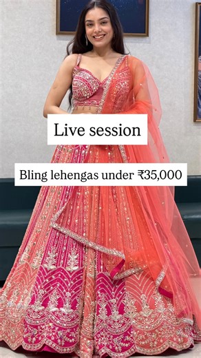 Raj Gharana Bride And Family | Live Session: Bling Lehengas ✨ Under ₹35,000 ❤️ . New Collection 🔥Lehengas 2026🤍 Raj Gharana in Thane, Mumbai❤️ Try in store |... | Instagram