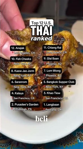 TOP THAI RESTAURANTS IN THE US?