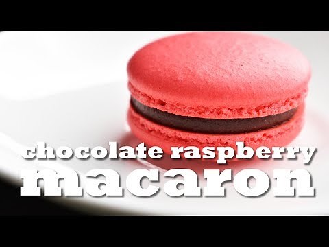 How to Make Macaron with RASPBERRY CHOCOLATE FILLING! (A Gluten Free Recipe!!)