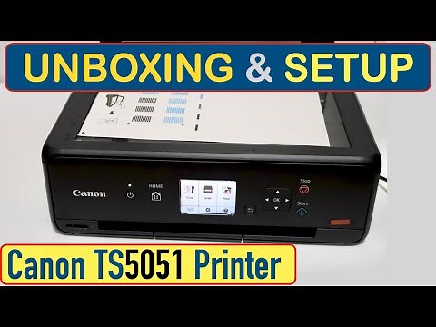 Canon PIXMA TS5051 Unboxing, SetUp, Install Setup Ink, Scan Alignment Page, Copy Test 7 Review !!