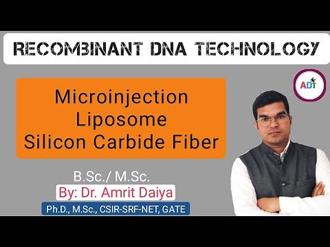 Microinjection, Liposome, Silicon carbide fiber|| Physical method of gene transfer