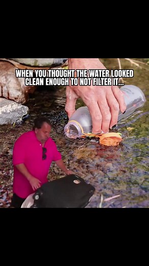 Giardia has entered the chat #darkenergy #camping #water #purification #funnyreels #funnyreel #funnyvideo #funny #viral #backpacking #mountains #forest #woods #outdoors | Dark Energy