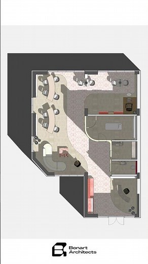Efficient Floor Plan Design: Small Salon Layout 📐 #shorts