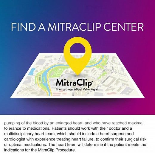 1M views · 1.1K reactions | What makes MitraClip different? Learn about this minimally invasive treatment for leaking heart valve and find a nearby center. | Abbott | Facebook