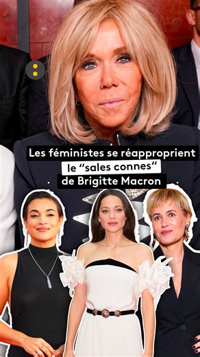 franceinfo on Instagram: "Le hashtag #JeSuisUneSaleConne est rapidement devenu viral sur les réseaux sociaux, reprenant la phrase de Brigitte Macron prononcée samedi 6 décembre à l’encontre de militantes féministes lors du spectacle d’Ary Abittan. Marion Cotillard, Judith Godrèche… plusieurs personnalités ont affiché leur soutien aux mouvements féministes en relayant ce hashtag sur leurs réseaux sociaux."