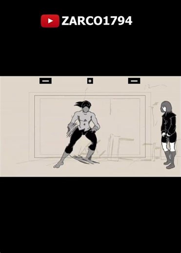 fight animation manga krita #3 SHORT #animation #art